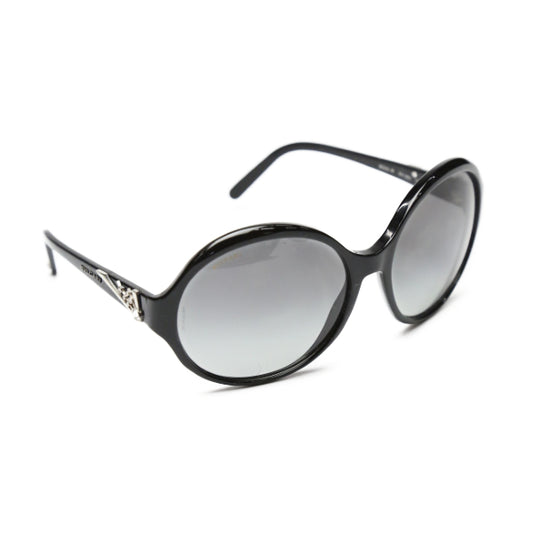 ブルガリ BVLGARI サングラス
 803-B ラインストーン サングラス ブラック 【SS】
 【中古】