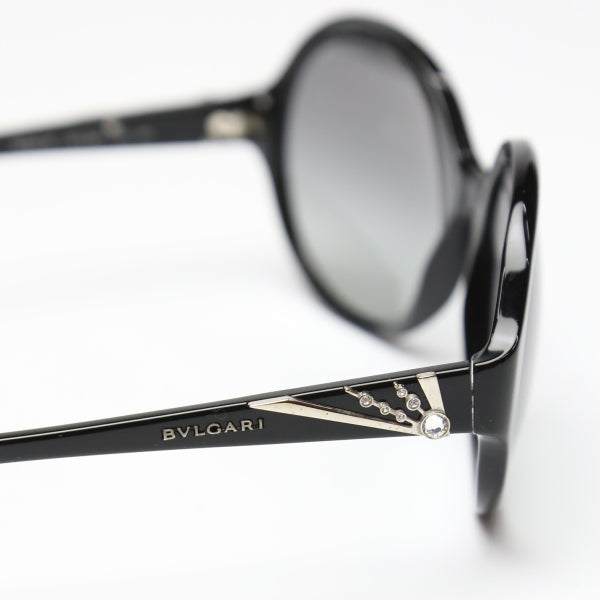 ブルガリ BVLGARI サングラス
 803-B ラインストーン サングラス ブラック 【SS】
 【中古】