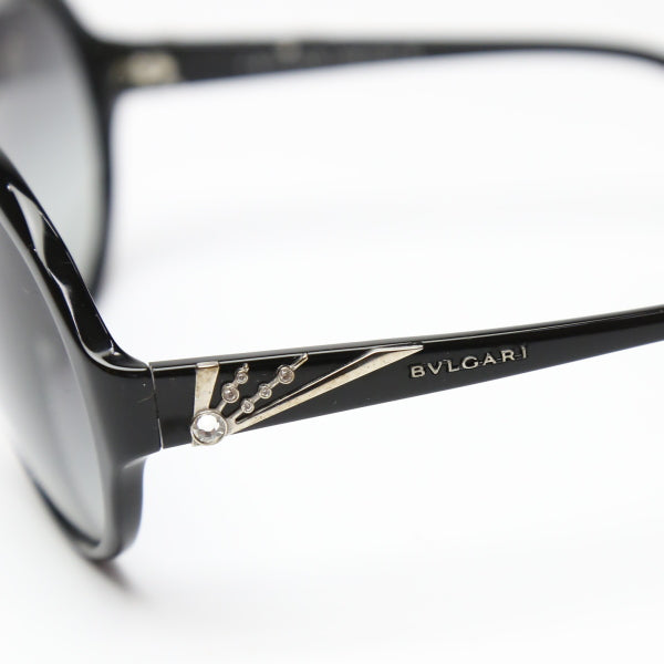 ブルガリ BVLGARI サングラス
 803-B ラインストーン サングラス ブラック 【SS】
 【中古】