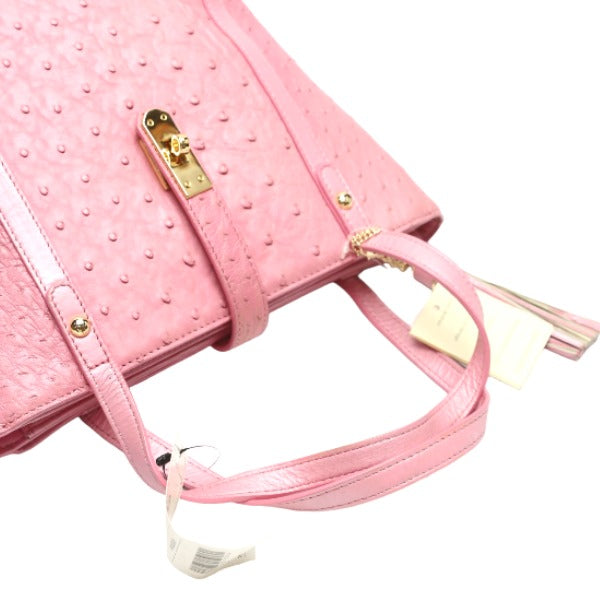 オーストリッチ ostrich ハンドバッグ
 ハンドバック 訳あり ハーフポイント オーストリッチ 1088 パールピンク 【SS】
 【中古】