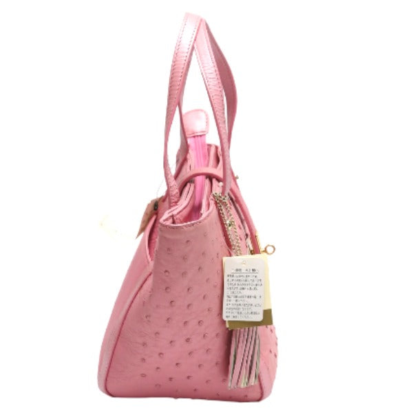 オーストリッチ ostrich ハンドバッグ
 ハンドバック 訳あり ハーフポイント オーストリッチ 1088 パールピンク 【SS】
 【中古】