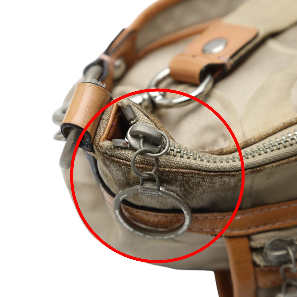 コーチ COACH ショルダーバッグ
 ポピー シグネチャー 2WAY キャンバス 14562 【H】
 【中古】