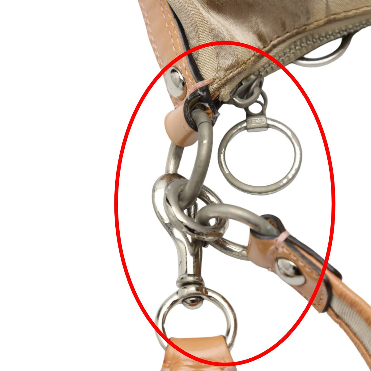 コーチ COACH ショルダーバッグ
 ポピー シグネチャー 2WAY キャンバス 14562 【H】
 【中古】