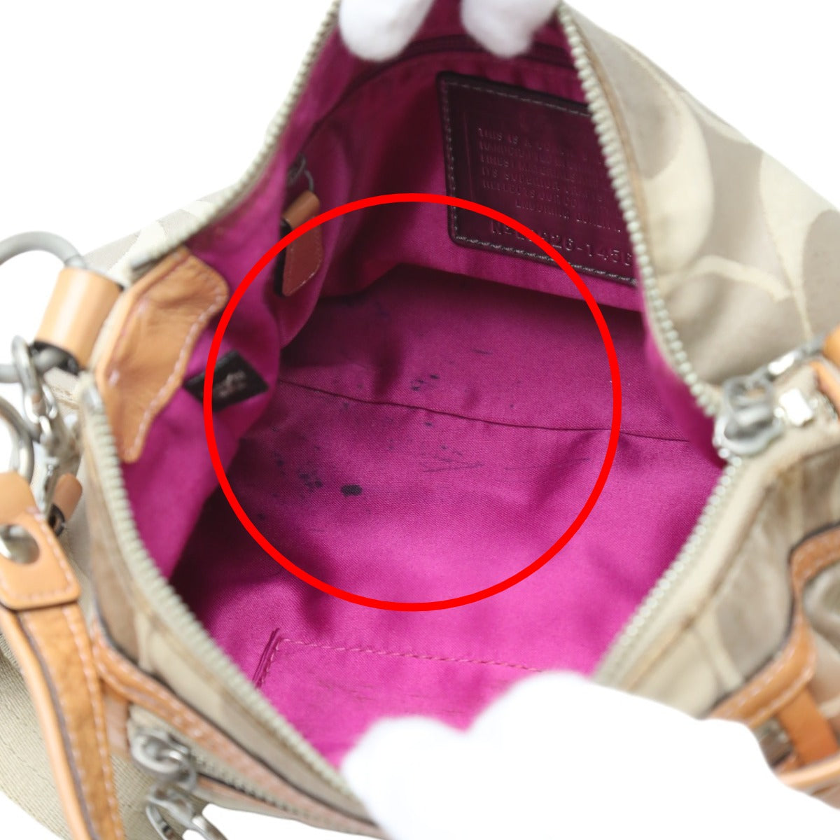 コーチ COACH ショルダーバッグ
 ポピー シグネチャー 2WAY キャンバス 14562 【H】
 【中古】