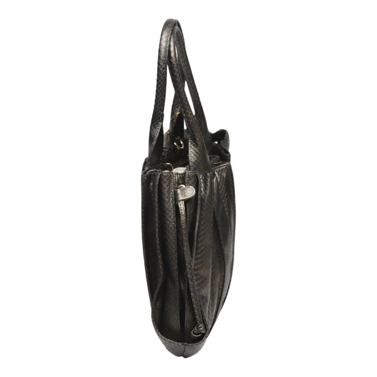 SNAKE Tote Bag
 Tote bag, balloon type, defective, 14682A, gun black [SS]
 【second hand】 