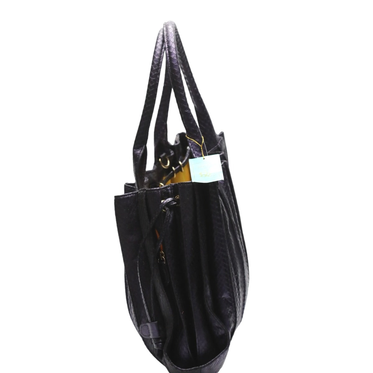 SNAKE Tote Bag
 2-way shoulder bag with shoulder strap 14682A Gun purple [SS]
 【second hand】