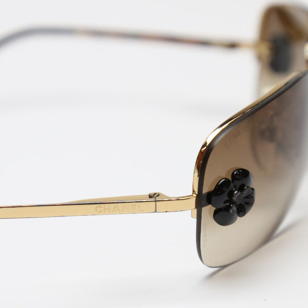 シャネル CHANEL サングラス
 ココマーク サングラス ケース付き CCマーク プラスチック ゴールド ブラウン 【SS】
 【中古】