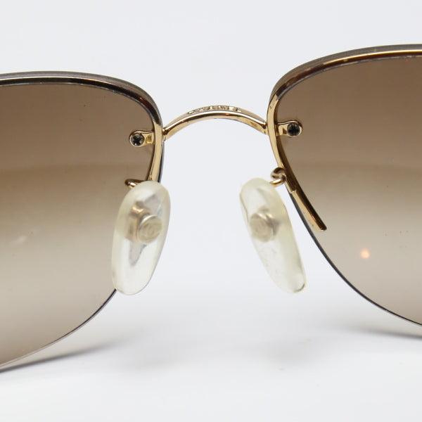 シャネル CHANEL サングラス
 ココマーク サングラス ケース付き CCマーク プラスチック ゴールド ブラウン 【SS】
 【中古】