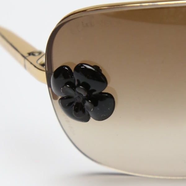 シャネル CHANEL サングラス
 ココマーク サングラス ケース付き CCマーク プラスチック ゴールド ブラウン 【SS】
 【中古】