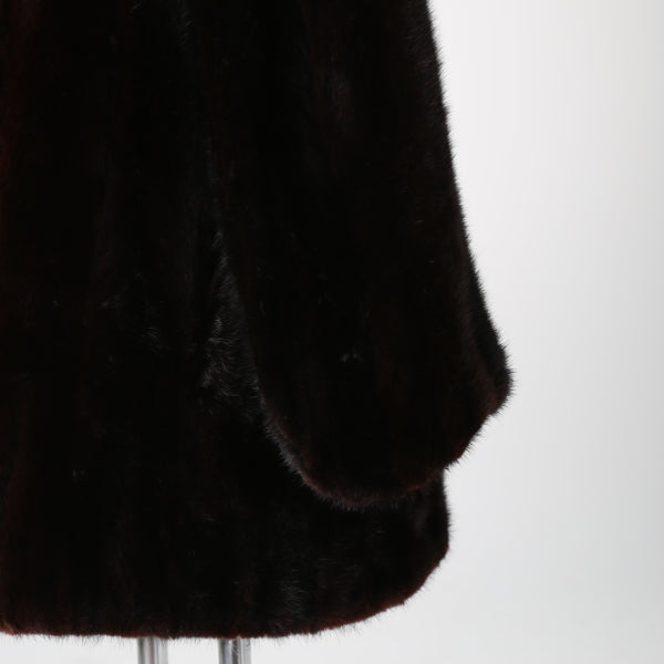 ファーコート Fur Court その他アウター
 毛皮コート SAGAミンク 13号 ダークブラウン 【SS】
 【中古】