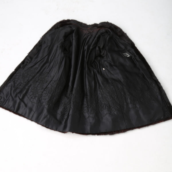 ファーコート Fur Court その他アウター
 毛皮コート SAGAミンク 13号 ダークブラウン 【SS】
 【中古】