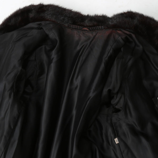 ファーコート Fur Court その他アウター
 毛皮コート SAGAミンク 13号 ダークブラウン 【SS】
 【中古】