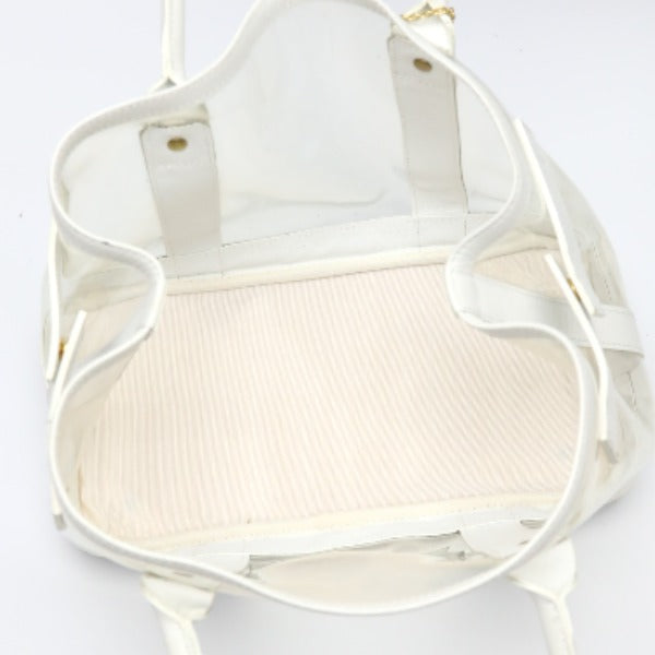 Samantha Thavasa Handbags
 2WAY Leather Patent Leather White [SS]
 【second hand】 