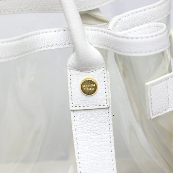 Samantha Thavasa Handbags
 2WAY Leather Patent Leather White [SS]
 【second hand】 