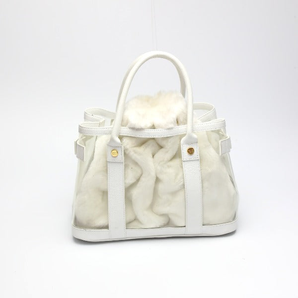 Samantha Thavasa Handbags
 2WAY Leather Patent Leather White [SS]
 【second hand】 