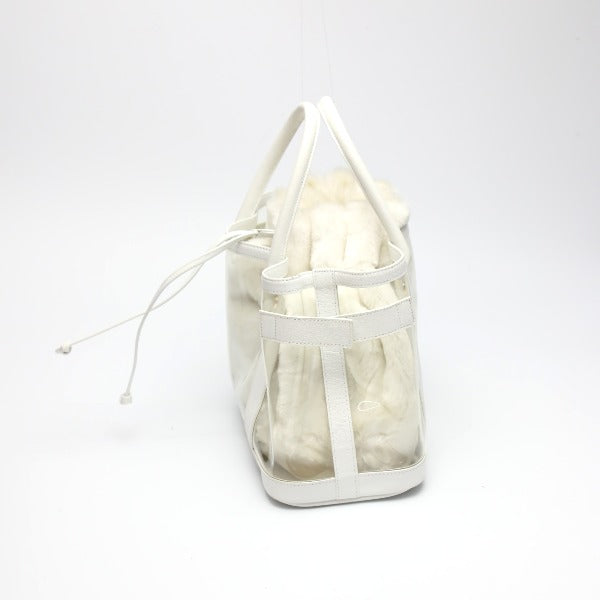 Samantha Thavasa Handbags
 2WAY Leather Patent Leather White [SS]
 【second hand】 