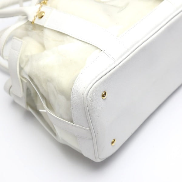 Samantha Thavasa Handbags
 2WAY Leather Patent Leather White [SS]
 【second hand】 