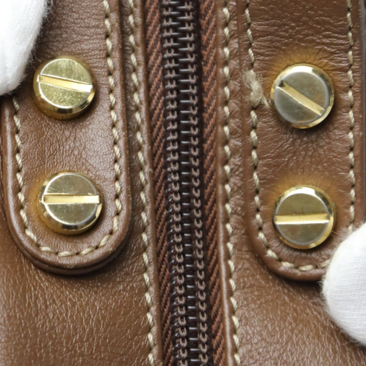 ボルボネーゼ BORBONESE ハンドバッグ
 ドーム型 うずら柄 軽量 【SS】
 【中古】