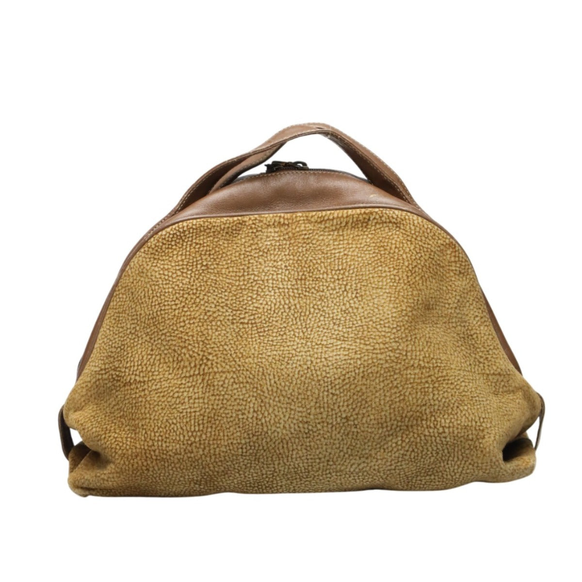 ボルボネーゼ BORBONESE ハンドバッグ
 ドーム型 うずら柄 軽量 【SS】
 【中古】