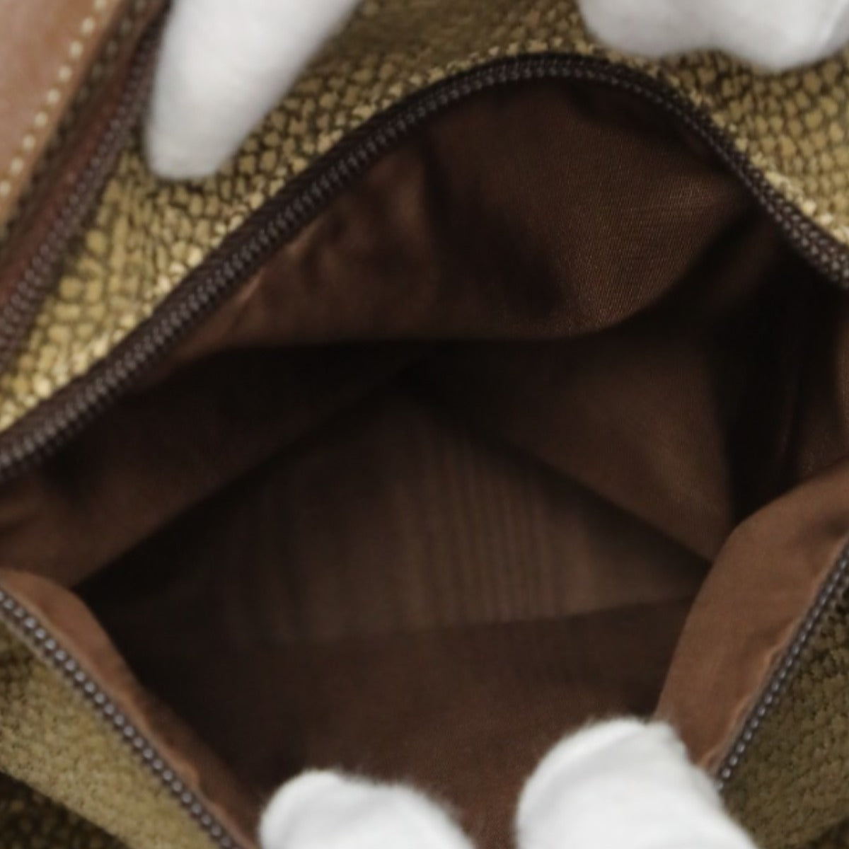 ボルボネーゼ BORBONESE ハンドバッグ
 ドーム型 うずら柄 軽量 【SS】
 【中古】