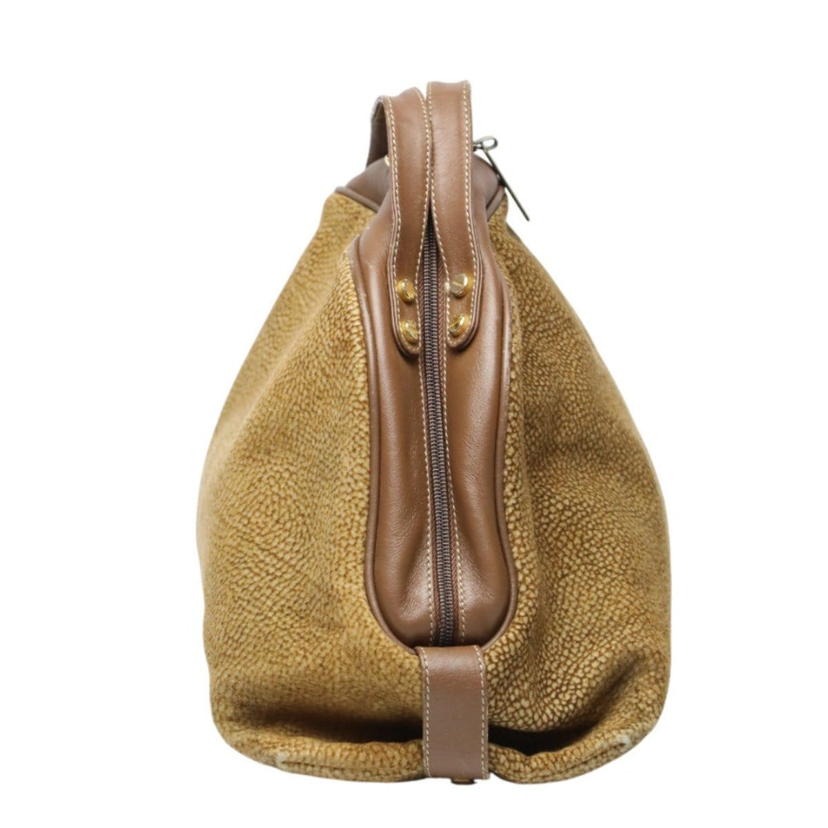 ボルボネーゼ BORBONESE ハンドバッグ
 ドーム型 うずら柄 軽量 【SS】
 【中古】