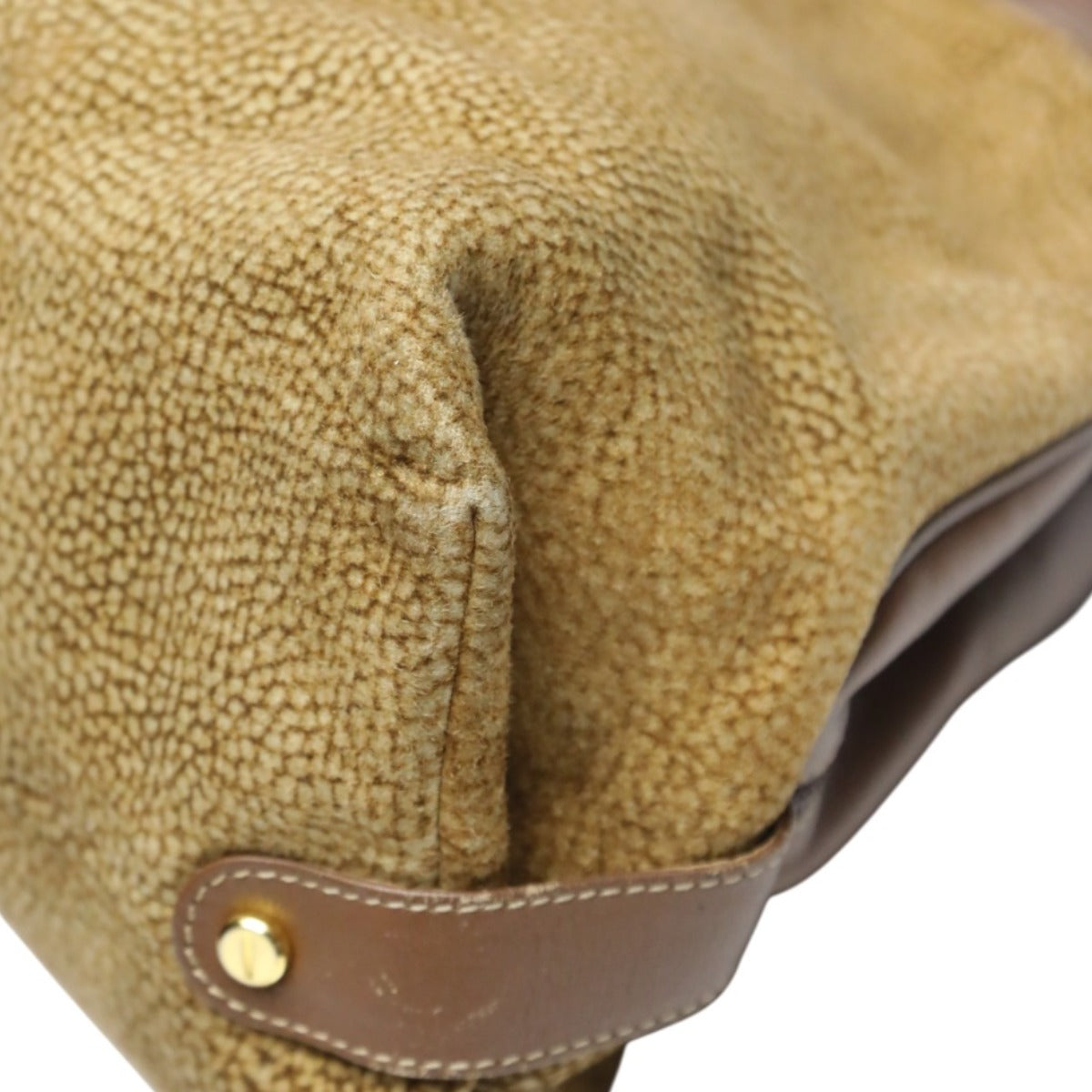 ボルボネーゼ BORBONESE ハンドバッグ
 ドーム型 うずら柄 軽量 【SS】
 【中古】