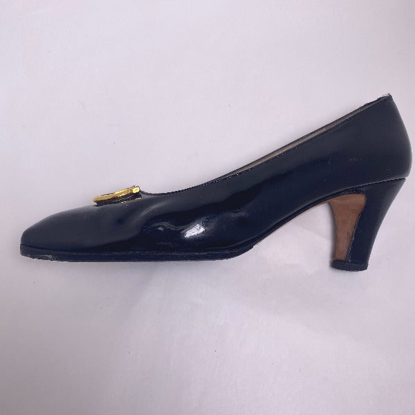 Salvatore Ferragamo Pumps
 Enamel 5 1/2 C Black [SS]
 【second hand】 