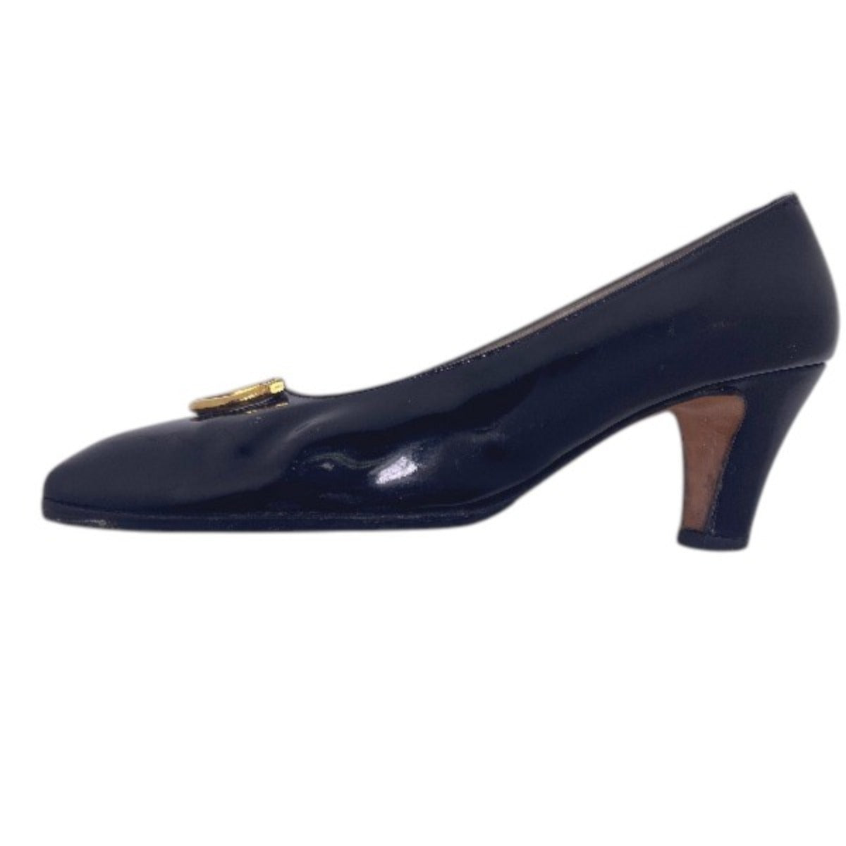 Salvatore Ferragamo Pumps
 Enamel 5 1/2 C Black [SS]
 【second hand】 