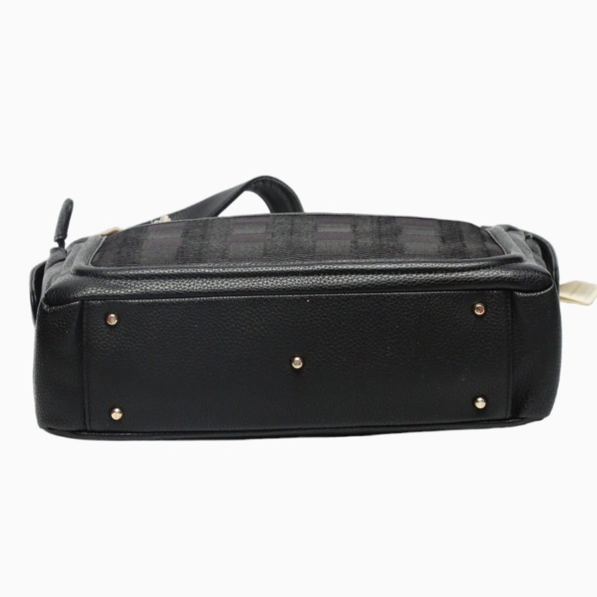 オーストリッチ ostrich ショルダーバッグ
 ホースヘアー インディゴ チェック柄 オーストリッチ SB4314 ブラック 【H】
 【中古】