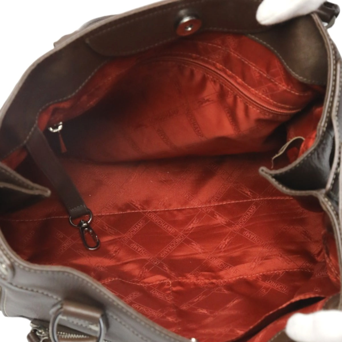 ロンシャン Longchamp トートバッグ
 ハンドバッグ ロンシャン レザー レザー ブラウン 【SS】
 【中古】