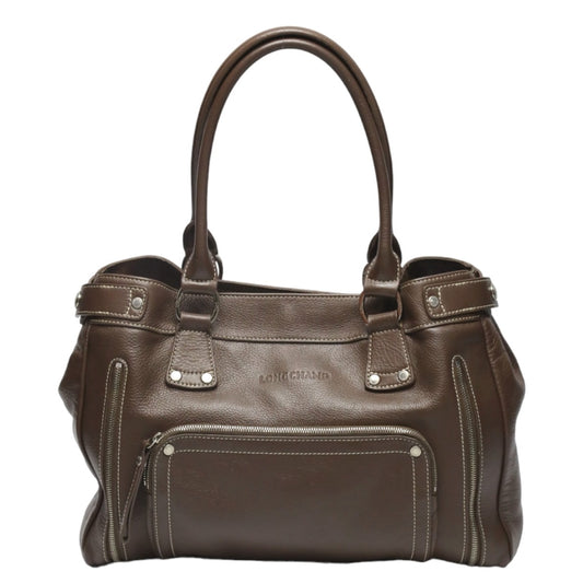 ロンシャン Longchamp トートバッグ
 ハンドバッグ ロンシャン レザー レザー ブラウン 【SS】
 【中古】