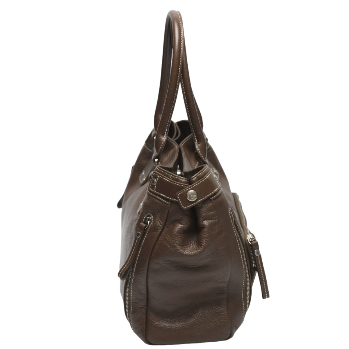 ロンシャン Longchamp トートバッグ
 ハンドバッグ ロンシャン レザー レザー ブラウン 【SS】
 【中古】