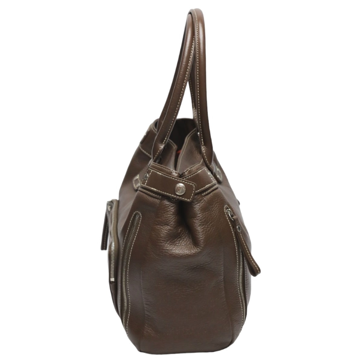 ロンシャン Longchamp トートバッグ
 ハンドバッグ ロンシャン レザー レザー ブラウン 【SS】
 【中古】