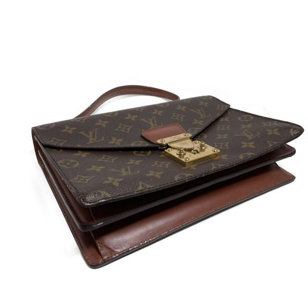 ルイヴィトン LOUIS VUITTON ハンドバッグ
 キャンバス モノグラム コンコルド モノグラムキャンバス M51190 ブラウン LV
 【SS】
 【中古】