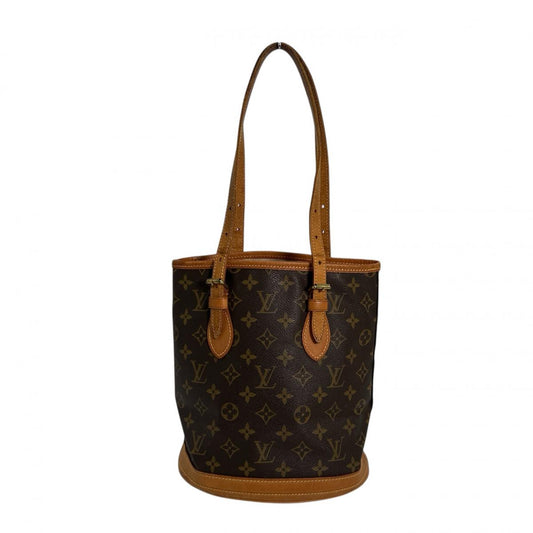 ルイヴィトン LOUIS VUITTON ハンドバッグ
 トートバッグ モノグラム バケツPM モノグラムキャンバス M42238 ベージュ LV
 【SS】
 【中古】