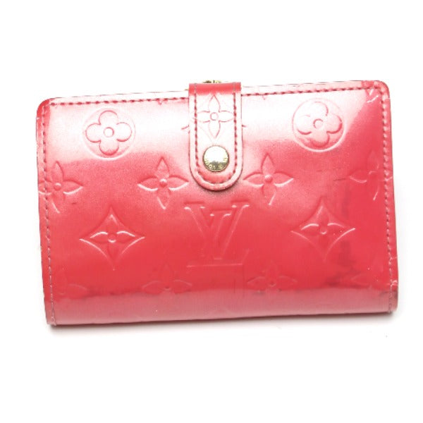 ルイヴィトン LOUIS VUITTON 二つ折り財布
 ポルト モネ・ビエ ヴィエノワ ヴェルニ がま口財布 カード用ポケット付 モノグラムヴェルニ M9141F フランボワーズ LV
 【SS】
 【中古】
