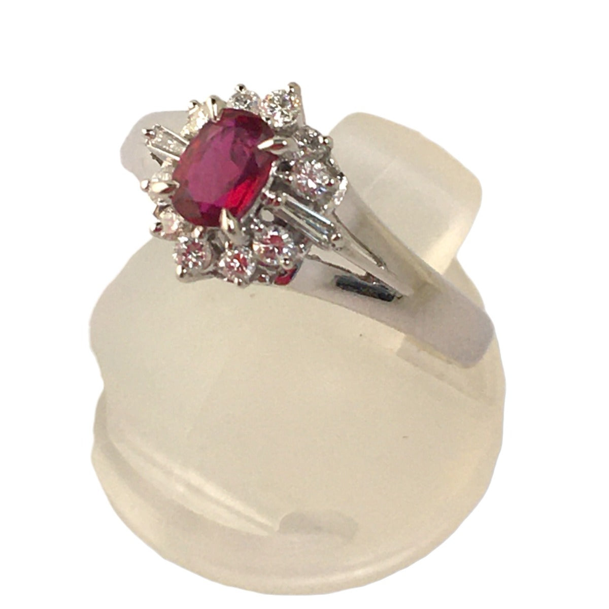 Rings
 Diamond/Ruby Size 10 PT900 Pt900 Platinum Ring Platinum [SS]
 【second hand】 