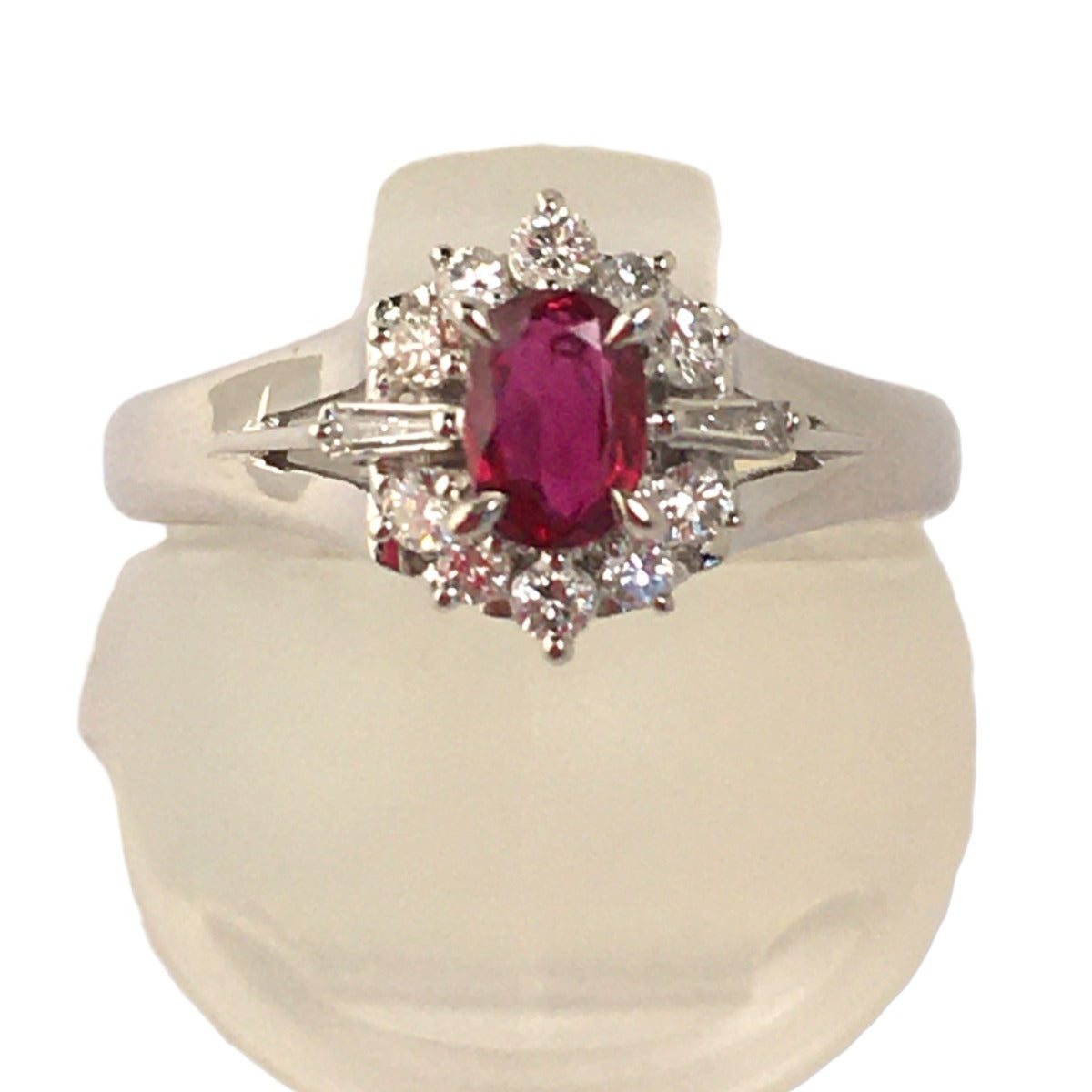 Rings
 Diamond/Ruby Size 10 PT900 Pt900 Platinum Ring Platinum [SS]
 【second hand】 