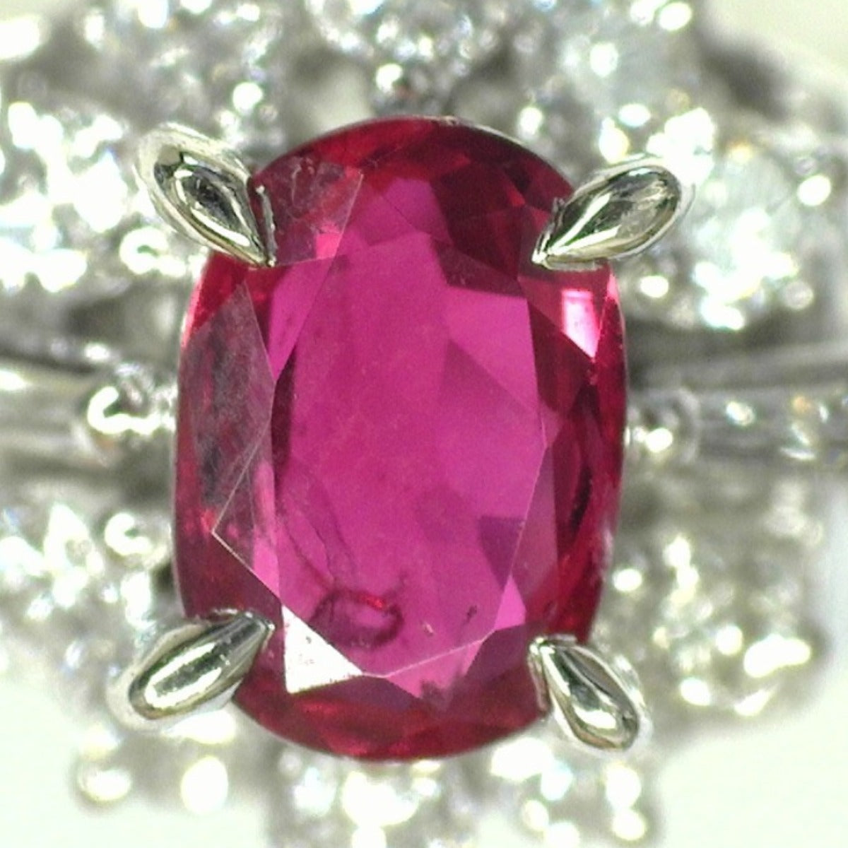 Rings
 Diamond/Ruby Size 10 PT900 Pt900 Platinum Ring Platinum [SS]
 【second hand】 