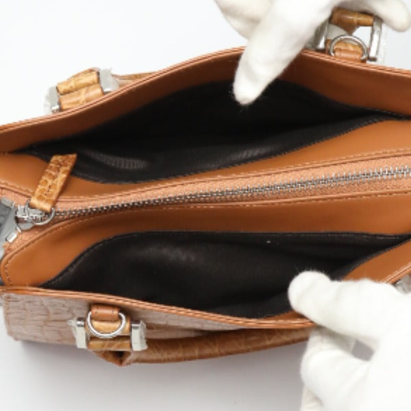 ショルダーバッグ
 マット クロコダイル 2WAY クロコダイル LB3069 コニャック 【SS】