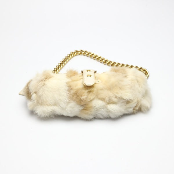 Vinny shoulder bag
 Shoulder bag, fur, white [SS]
 【second hand】 