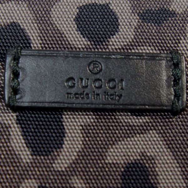 グッチ GUCCI クラッチバッグ
 セカンドバッグ レオパードプリント グレー 【SS】
 【中古】