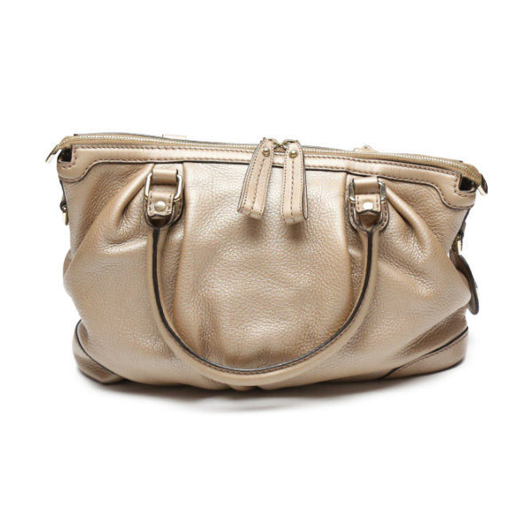 グッチ GUCCI ハンドバッグ
 2WAYバッグ WG レザー ショルダーストラップ付き 斜め掛け レザー 247902 スモーキーピンク 【SS】
 【中古】