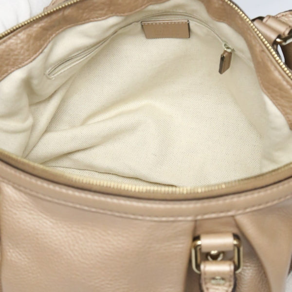 グッチ GUCCI ハンドバッグ
 2WAYバッグ WG レザー ショルダーストラップ付き 斜め掛け レザー 247902 スモーキーピンク 【SS】
 【中古】