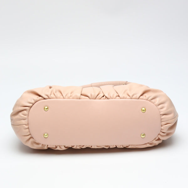 サマンサタバサ Samantha Thavasa ショルダーバッグ
 ハンドバッグ チャーム付き ピンク 【SS】
 【中古】