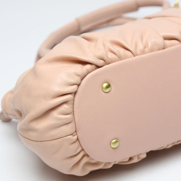 サマンサタバサ Samantha Thavasa ショルダーバッグ
 ハンドバッグ チャーム付き ピンク 【SS】
 【中古】