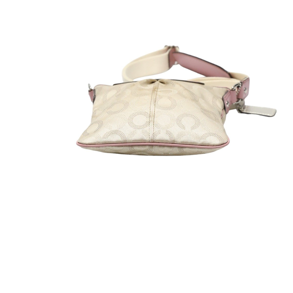 コーチ COACH ショルダーバッグ
 スイング マディソンドットオプアート 斜めかけ レザー 44394 ベージュ×ピンク 【SS】
 【中古】