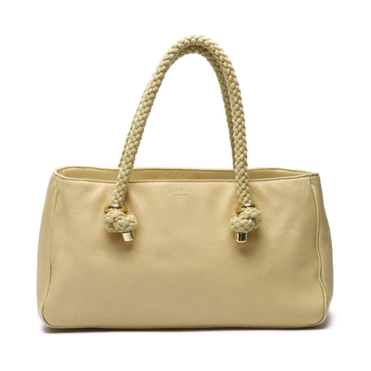 ケイトスペード Kate Spade トートバッグ
 ハンドバッグ 丸編みロープハンドル ベージュ 【SS】
 【中古】