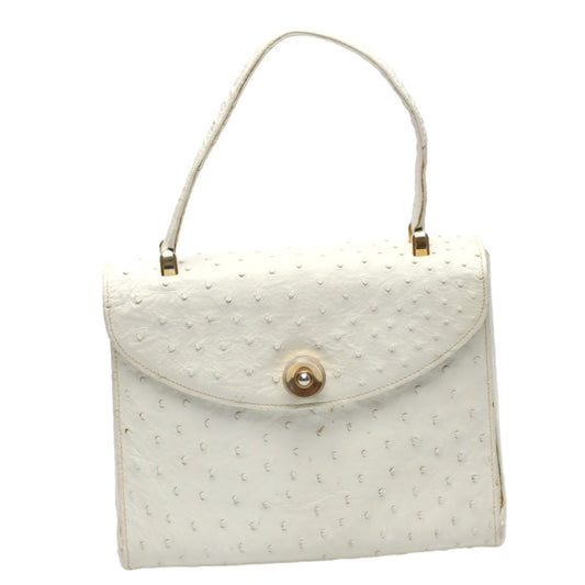 Ostrich handbag
 White Ostrich Handbag [SS]
 【second hand】 