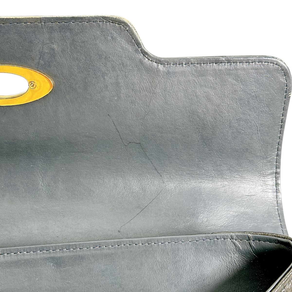 オーストリッチ ostrich ハンドバッグ
 ハンドバッグ オーストリッチ ゴールド金具 オーストリッチ ブラウン 【SS】
 【中古】